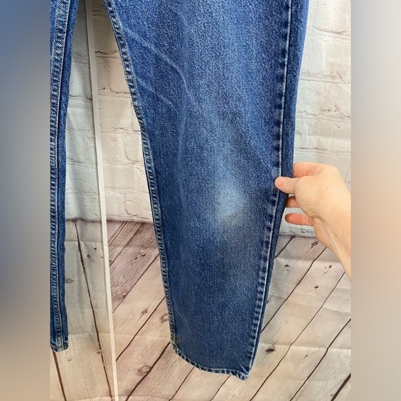 Express Bleus Womens Plus Size 13/14 Regular Straight Leg High Waisted Mom Jeans - Picture 3 of 8